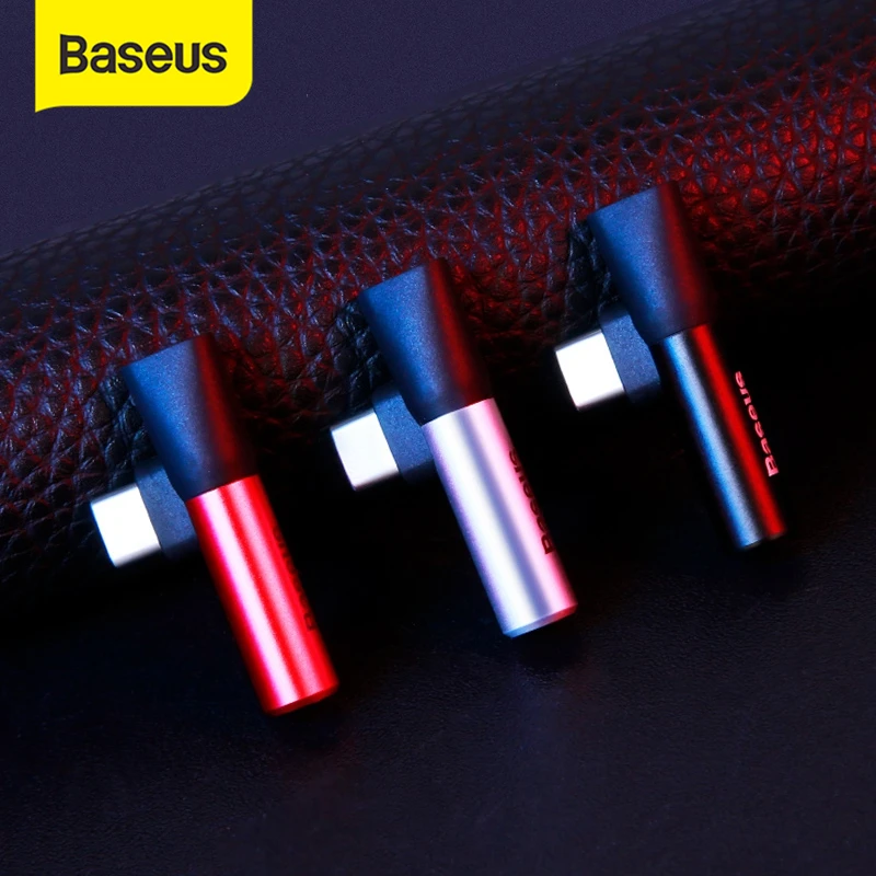 Аудиоадаптер Baseus L41 с Usb C на 3 5 мм Aux разъем аудио разветвитель зарядный адаптер Type