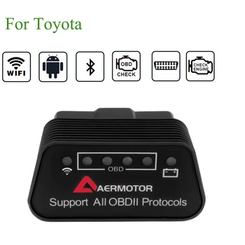 

Pic18f25k80 ELM327 OBD2 Scanner WIFI OBD2 For Toyota Camry Corolla Land Cruiser Prado CHR RAV4 Auris Yaris Car Diagnostic Tools