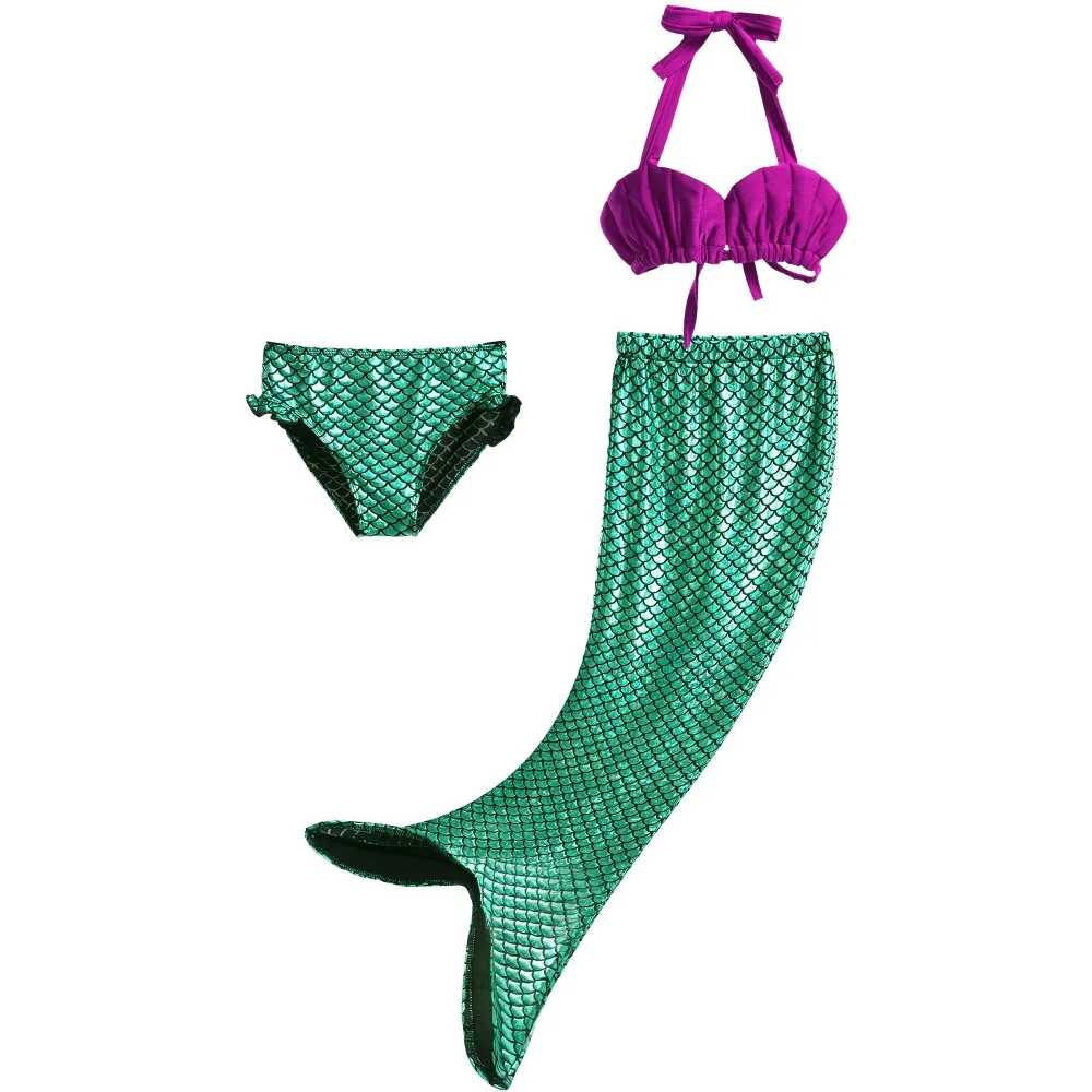 Pettigirl/купальный костюм русалки с блестками для маленьких девочек из 3 предметов, одежда для купания в пляжном стиле детский летний купальный костюм NBSR90506-17