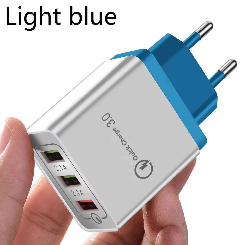 Зарядное устройство USB Quick Charge 3,0 для IPhone X 8 7 IPad быстрое настенное зарядное устройство для samsung S9 Xiaomi Mi 8 huawei зарядное устройство для мобильного телефона
