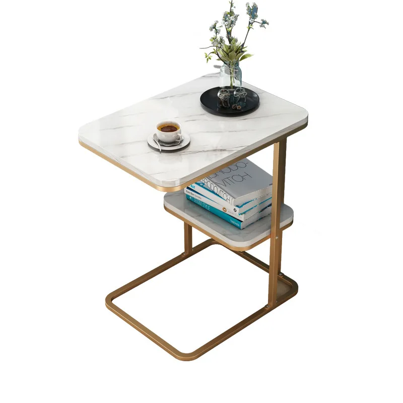  Creative multi-function side table living room small tea table sofa corner iron frame sqaure round 