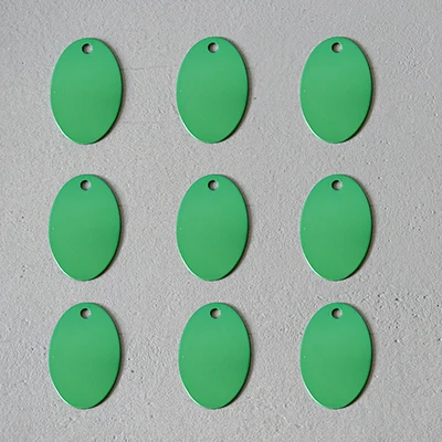 Green 500 шт., собачьи ID бирки, Выгравированная табличка, подвеска для щенка, кошки, многоцветный индивидуальный ошейник, ожерелье, аксессуары, удостоверения личности - Цвет: Green