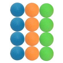 12 sztuk piłki golfowe gąbka praktyka piłki golfowe piłki treningowe golfowe kolorowe miękka pianka ogrodowe piłki golfowe do golfa 87HF tanie i dobre opinie CN (pochodzenie)