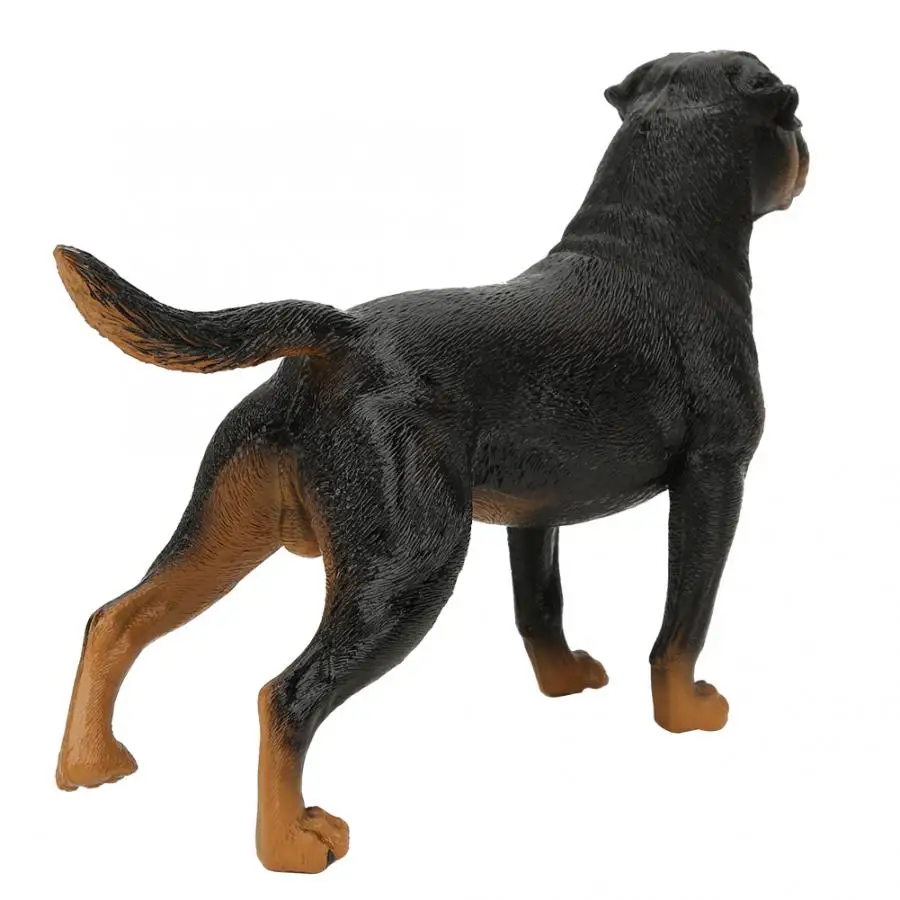 ロットワイラー？　置物　 フィギュア　犬の置物　インテリア　オブジェ　レア　希少 楽天市場】置物 かわいい 黒犬 ロットワイラー 垂れ耳 座り姿