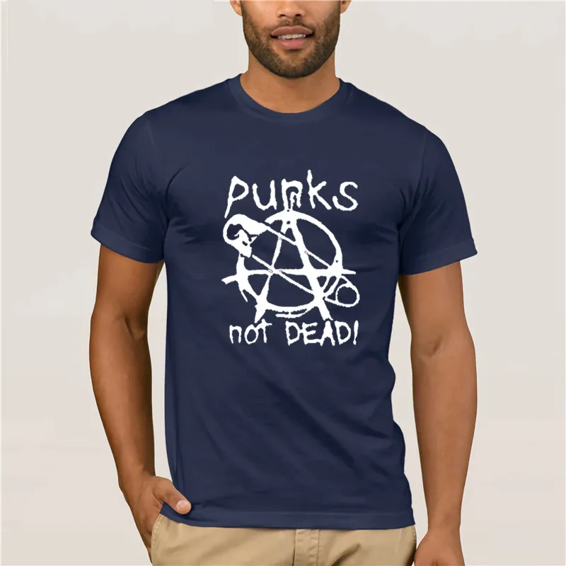 Новое поступление 2020 креативная Мужская футболка Punks Not Dea унисекс со слоганом| |