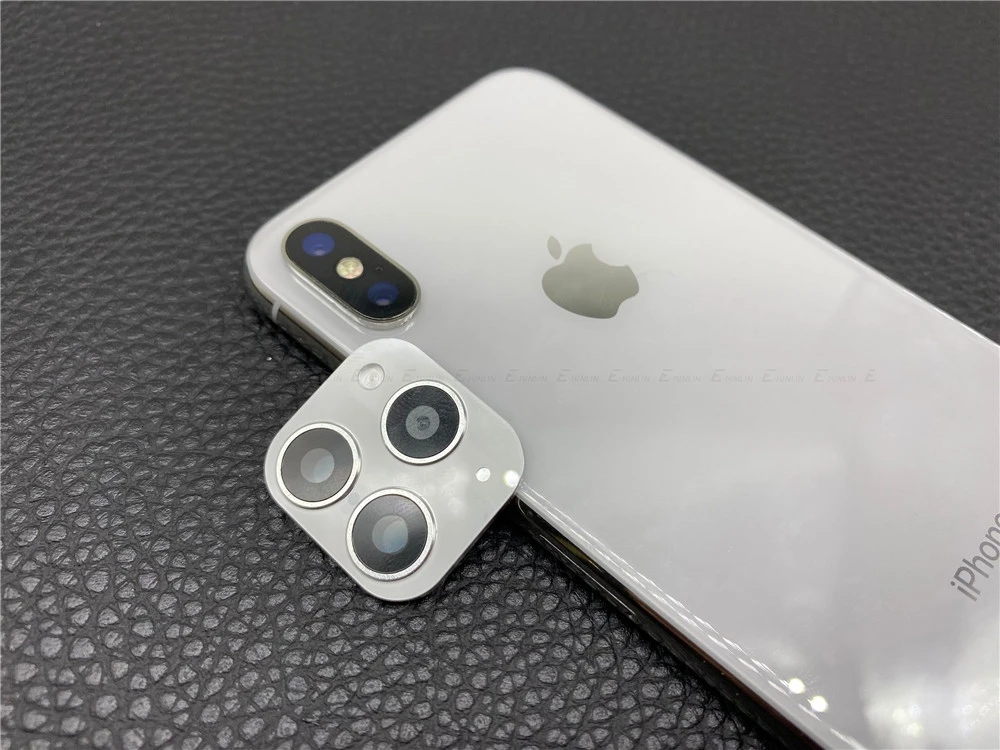 Convex-White Чехол из титанового сплава для iPhone X Xs Max Seconds изменить для iPhone 11 Pro Max металлическая наклейка на рассеиватель Модифицированная Защитная крышка для камеры - Цвет: Convex-White