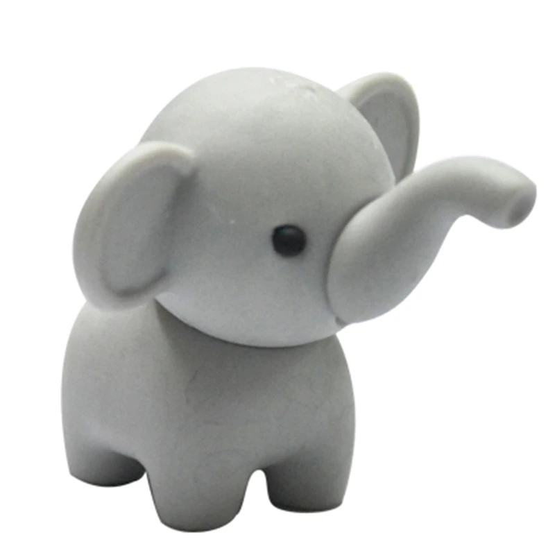 Free Shipping Unique Animal Elephant Eraser 500pcs/lot Super Good Prize