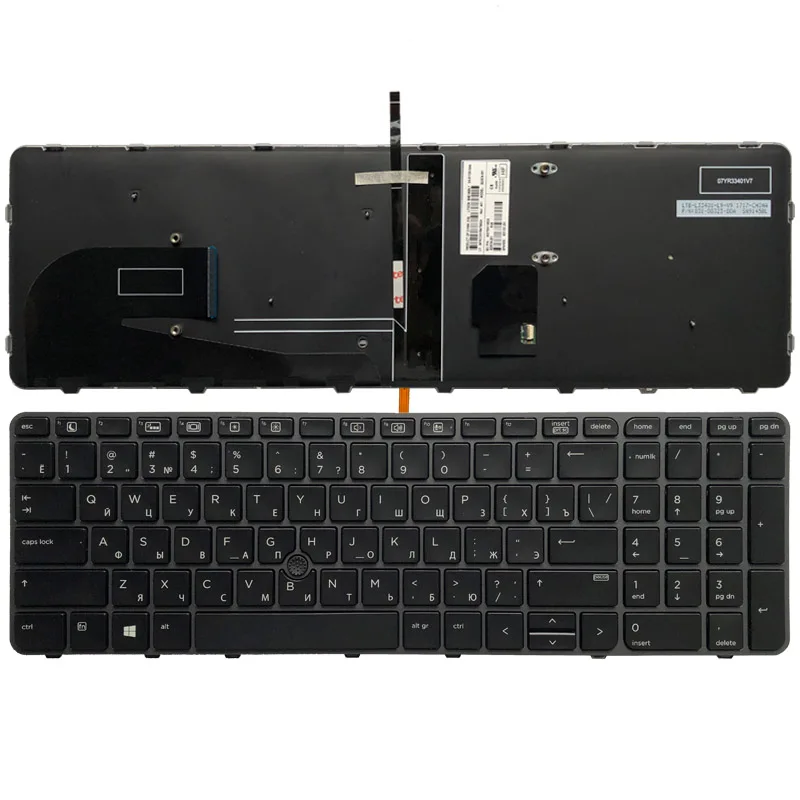 Клавиатура с русской подсветкой для ноутбука HP EliteBook 850 G3 ZBook 15u 822578-251 6037B0116522 |
