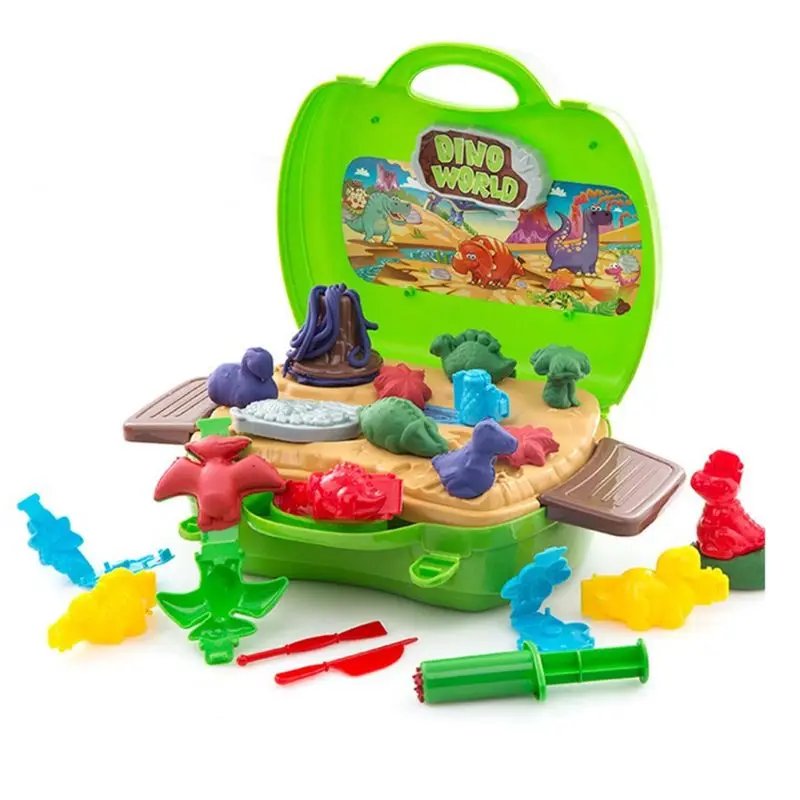 

Clay Dinosaur Toys Set Magic Modeling Clay 26 Pieces Safe & Non Toxic 3D Dinosaur Figures Kids Boys and Girls Age 3-12 Years Old