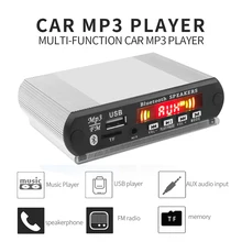 Kebidu-Radio con Bluetooth para coche, reproductor de música MP3 inalámbrico con función de grabación, módulo de Audio USB/SD/FM, CC de 12V, placa decodificadora de MP3