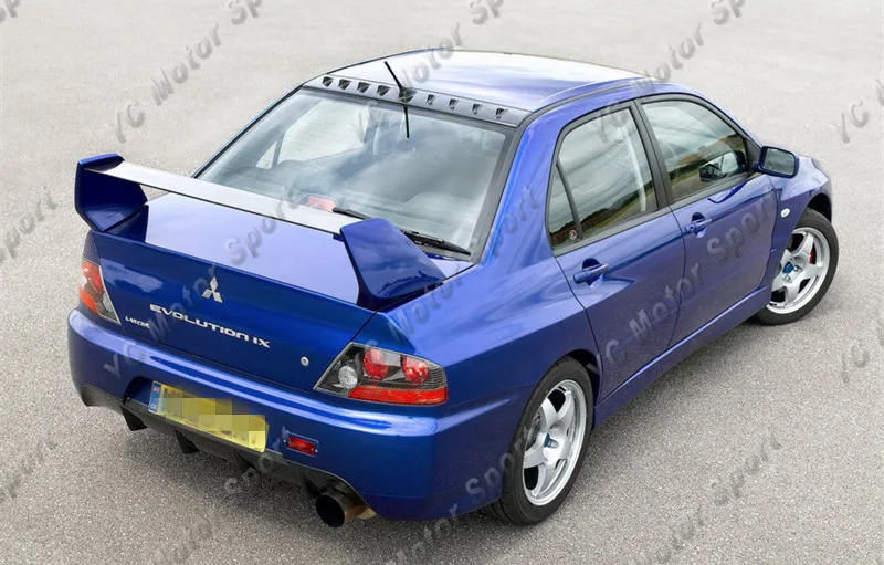 2001-2007 Mitsubishi Lancer Evolution 7-9  FQ Type Rear Spoiler CF Blade with FRP Legs (15)