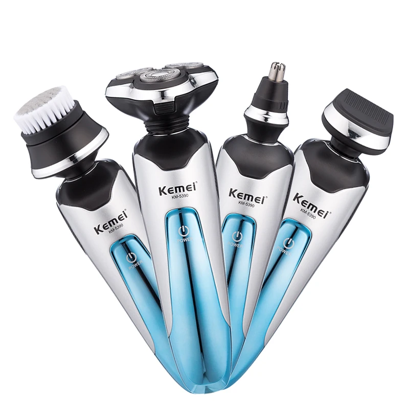 

kemei 3D rechargeable electric shaver electric razor floating beard shaver men shaving machine nose trimmer grooming kit