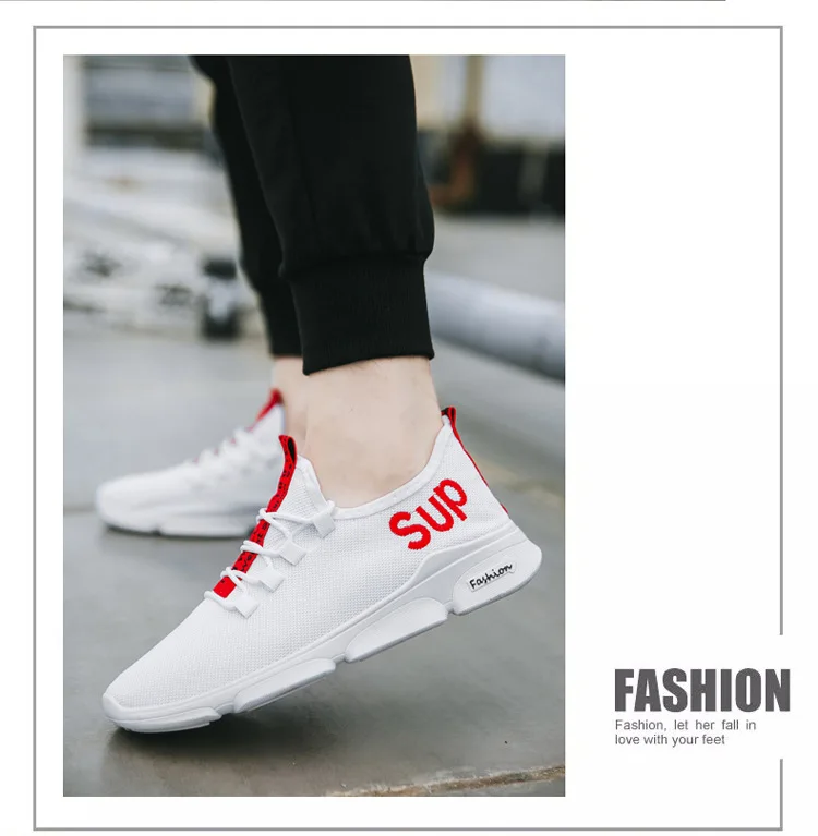 Стиль Для мужчин; комплекты одежды для маленьких девочек из Для мужчин Повседневное спортивной обуви удобные корейские-Стиль дышащие кроссовки для бега