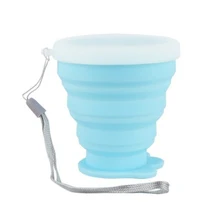 Симпатичная силиконовая чашка с когтями для улицы, складная чашка с когтями для кошек, телескопическая портативная кружка для путешествий с крышкой, 200 мл