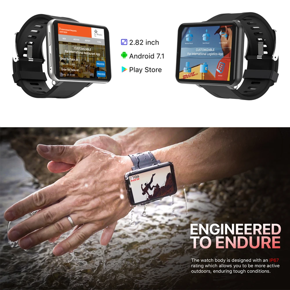 LEMFO LEMT 2.86 inch 4G Smart Watch Android 7.1