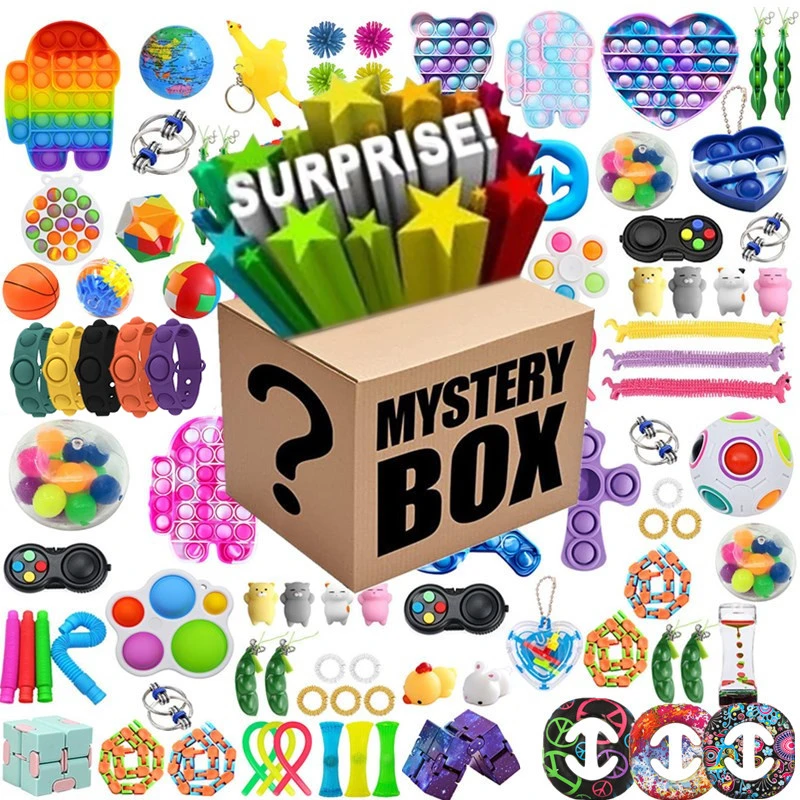 5-20 Pcs Fidget Toys Pack Mystery Box 