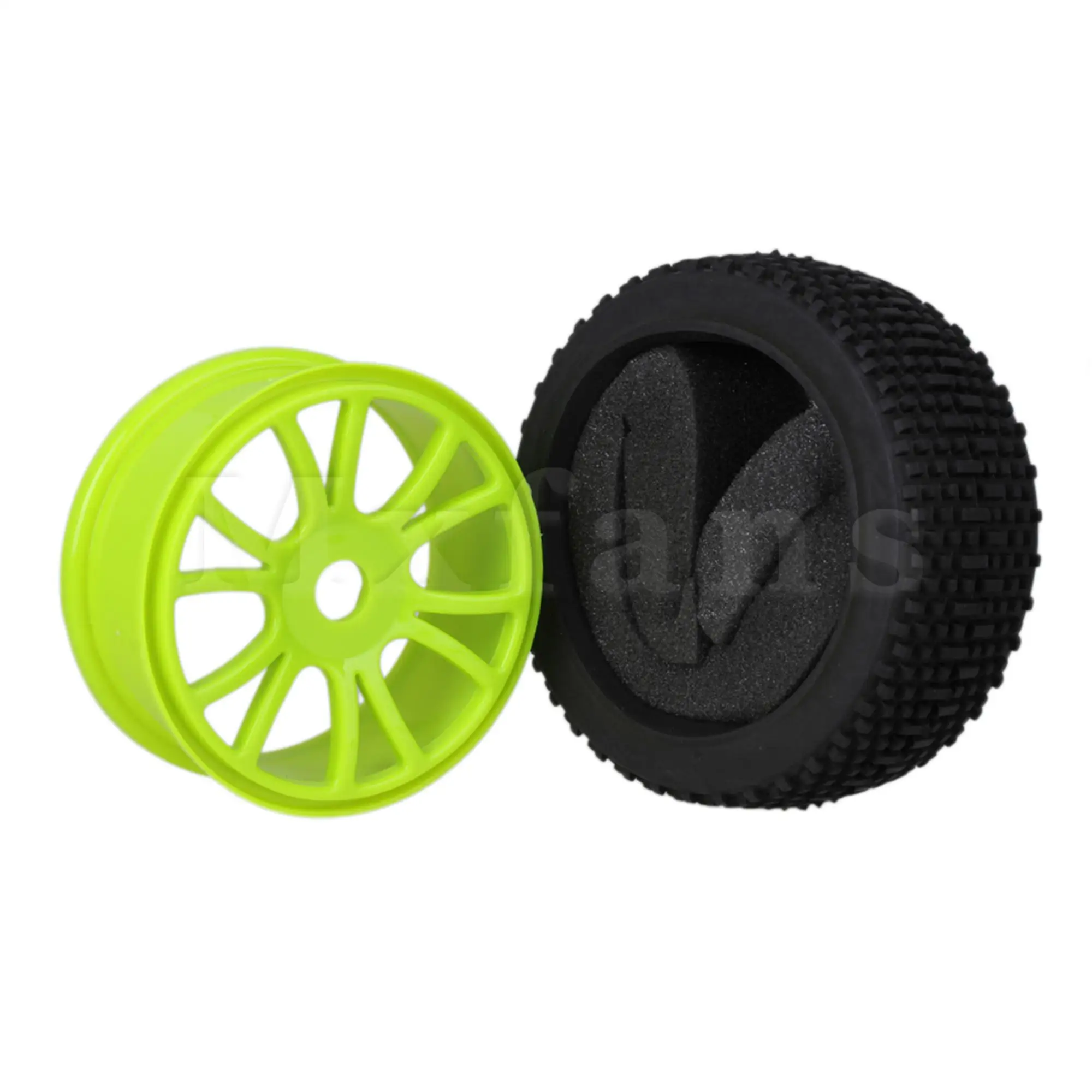 Mxfans 4 x RC1:8 Внедорожник 12 спицевой пластиковый обод колеса + резиновая шина с