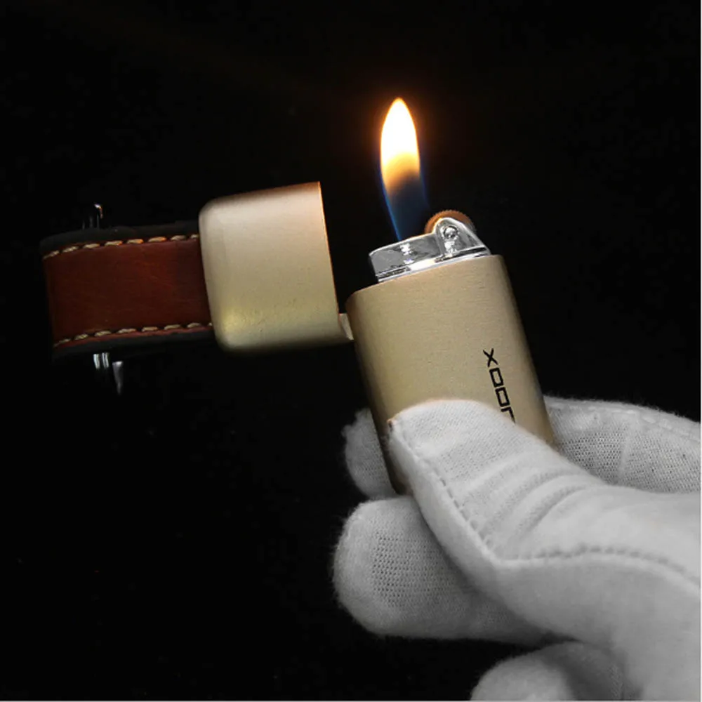 2 шт кожаная пряжка мини зажигалка
