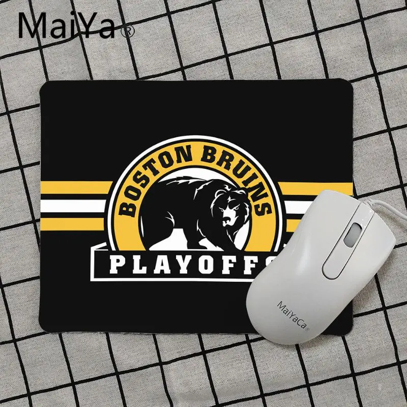 Maiya высокое качество Boston broins ледяной хоккейный коврик для мыши геймерская игра коврики Лидер продаж подставка под руку мышь - Цвет: No Lock Edge25x29cm