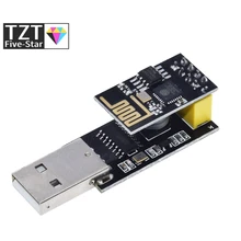 Адаптер программатора ESP01 UART GPIO0, Женский адаптер ESP8266, CH340G USB в ESP8266, последовательный беспроводной модуль для разработки Wi-Fi