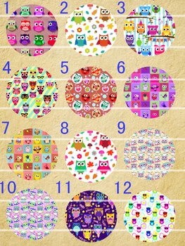 

Handmade Colorful picture Round Glass Cabochons Refrigerator magnet for Necklace Decoration and Phone Chain Accessaries362