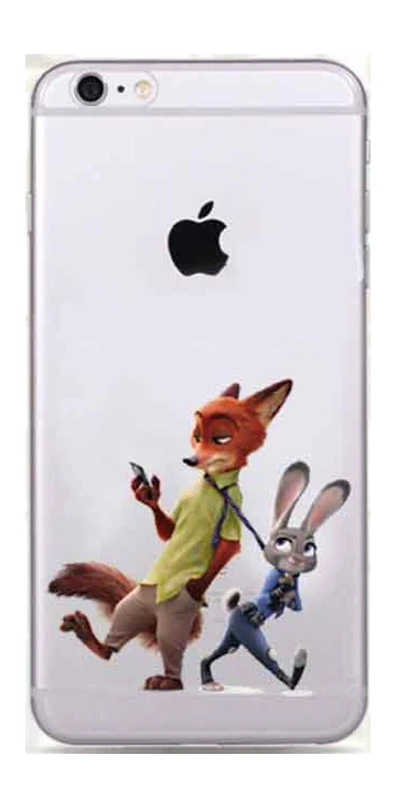 KETAOTAO чехол для телефона Джуди Ник s для iPhone 4S 5C 5S 6S 7 8 SE 5Plus XR XS Max чехол кристально чистый мягкий TPU чехол s - Цвет: Зеленый