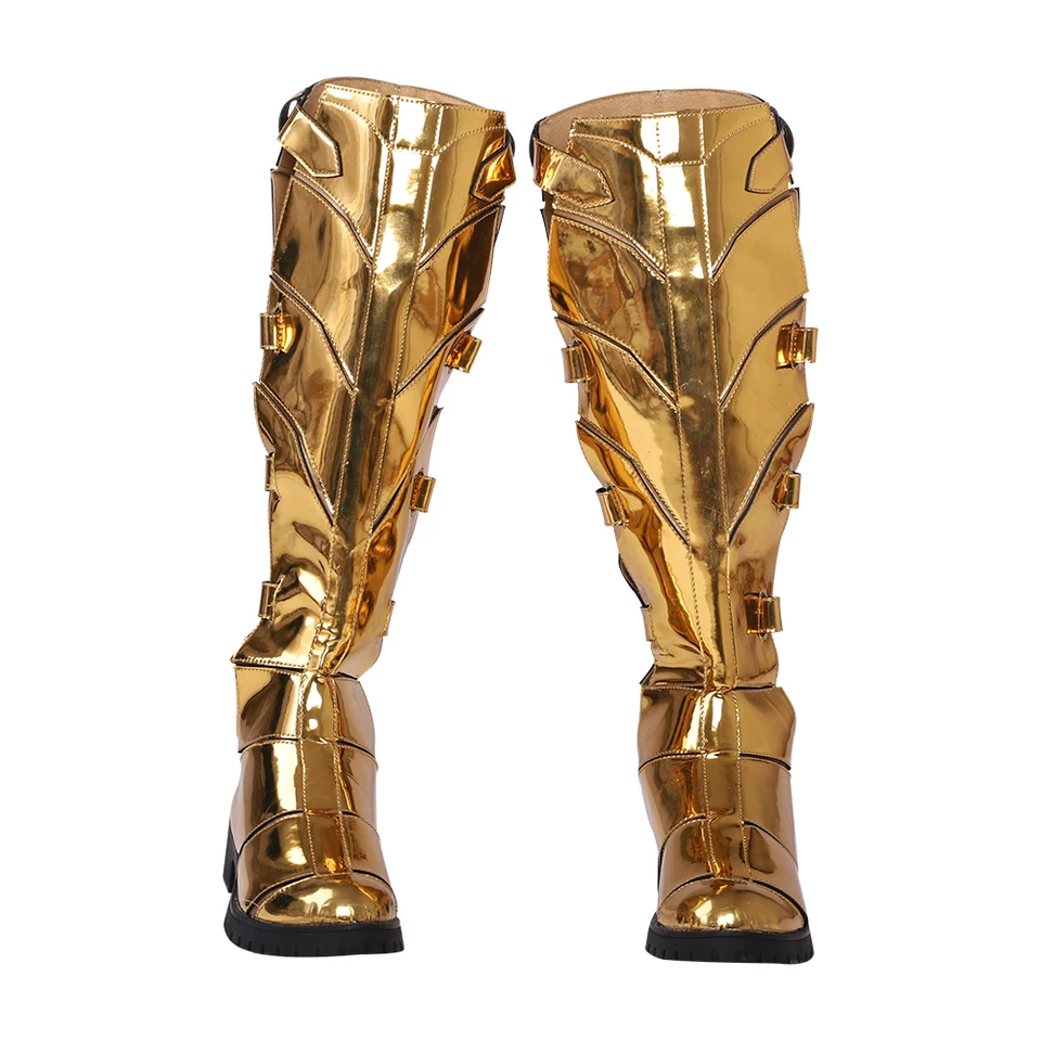 gold carnival boots