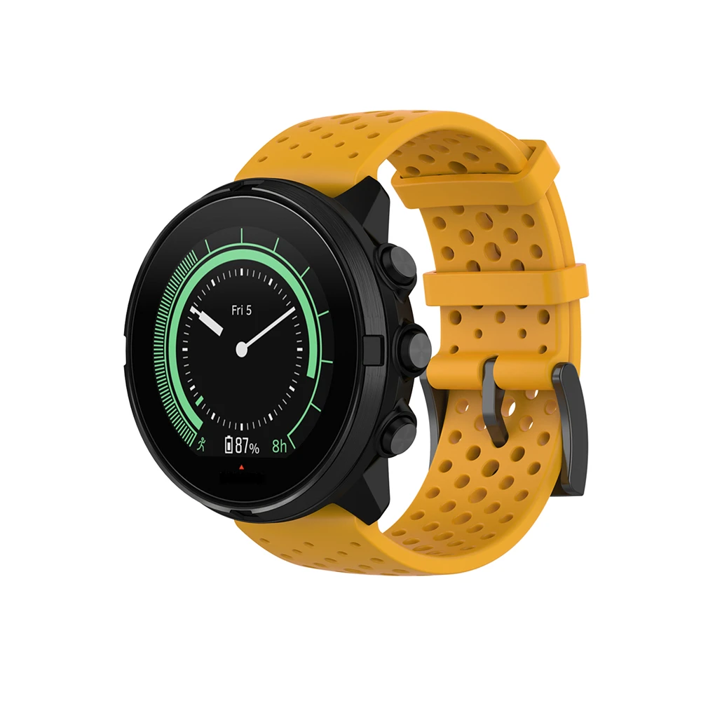 24 мм силиконовый ремешок для часов цветной спортивный браслет для Suunto Spartan Sport/Sport наручные часы hr для Suunto9 baro/D5 ремешок для браслета