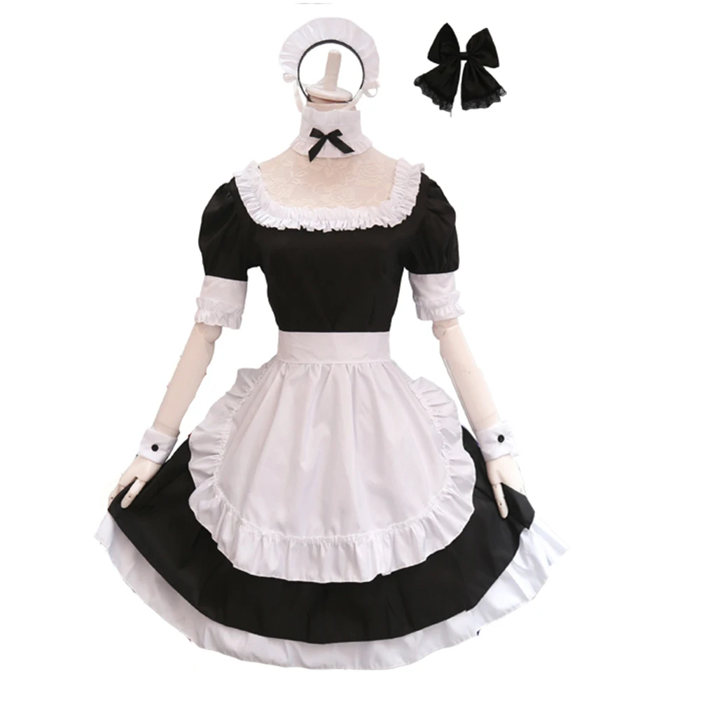 

Brdwn Fate Stay Night Womens Arturia Pendragon Saber Maid cosplay Costume Apron Dress