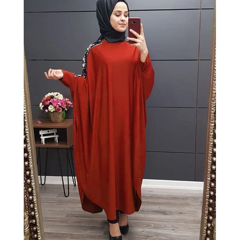 Женское кимоно abaya черное арабское большого размера плюс в арабском