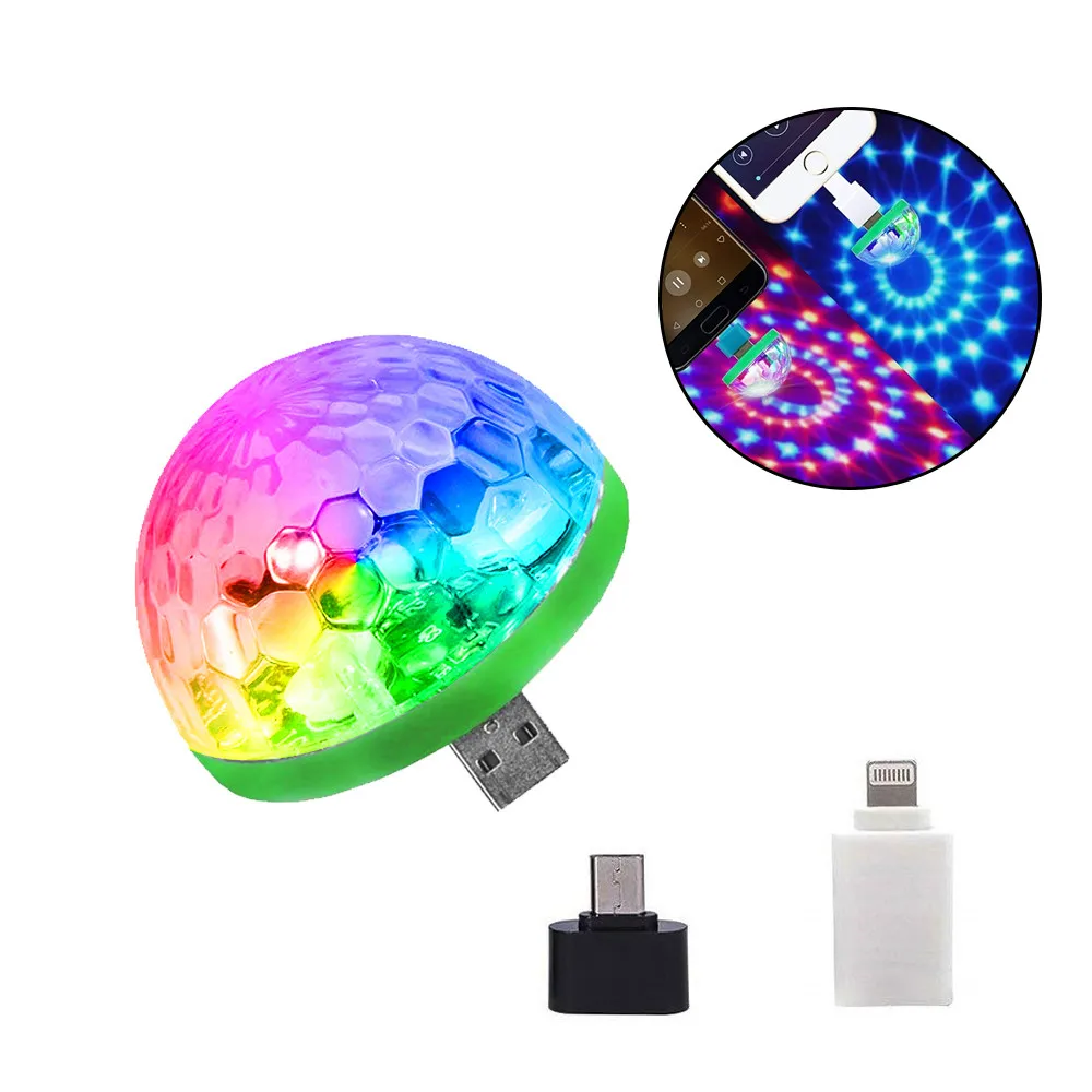 Tanio Telefon komórkowy światła sceniczne Mini lampa projektora RGB Party