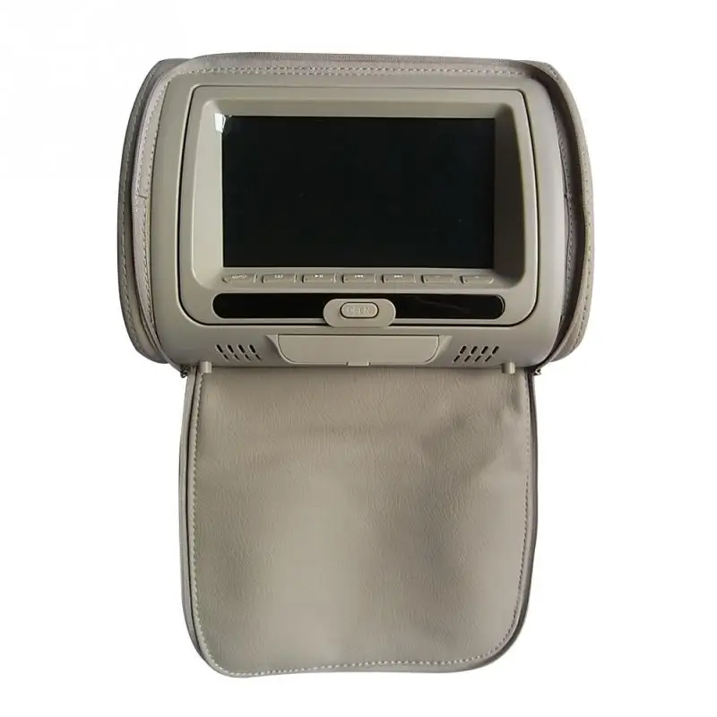 7-дюймовый универсальный заднем сиденье USB Мультимедиа встроенный Динамик цифровой Поддержка Камера видео плеер светодиодный Экран монитор подголовника автомобиля