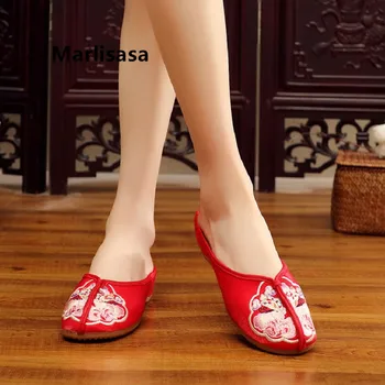 

Marlisasa Women Classic High Quality Light Weight Anti Skid Dance Slippers Ladies Casual Home Slides Vrouwen Pantoffels H2258