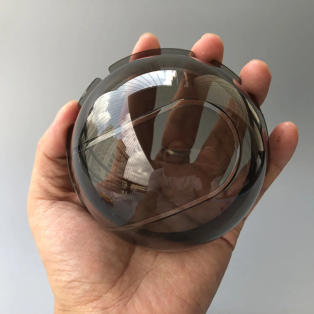 3.9 Inch Smoked Acrylic Camera Dome Cover CCTV Replacement Outdoor Security Camera Dome Housing for Wifi Auto Tracking IP