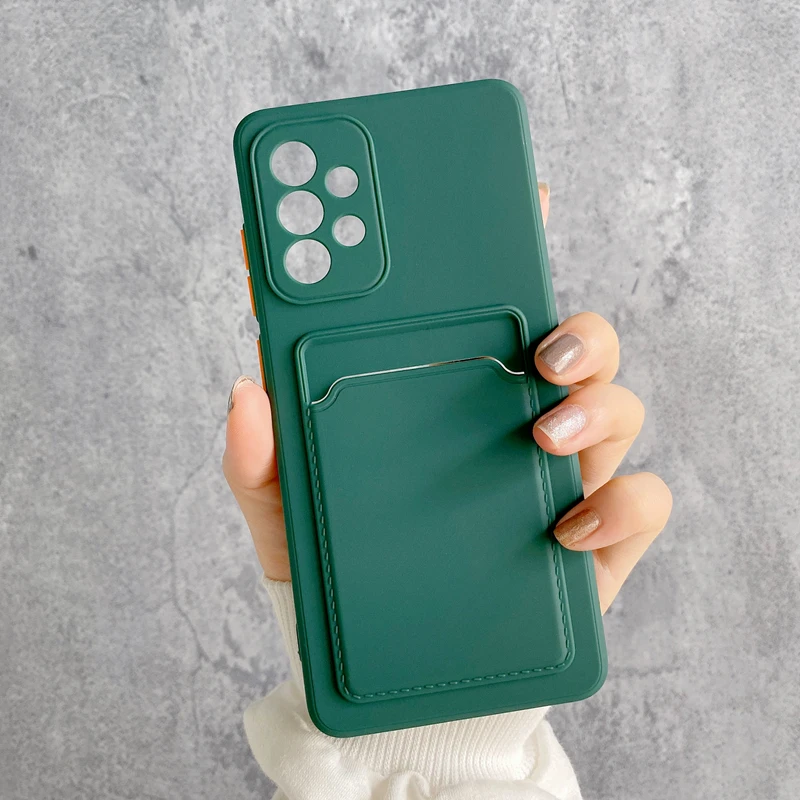 Universal Silicone Wallet Slot Phone Case with Card Holder Pocket