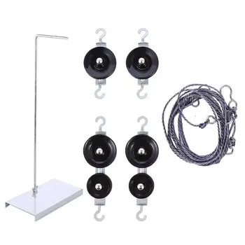

1 Set Pulley Block Machinery Durable Rope Holder for School Lab