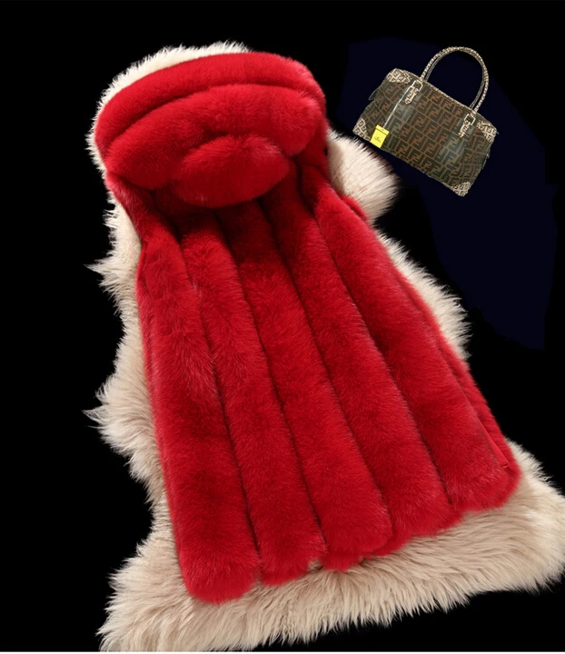 Women Faux Fur Sleeveless Vest Lady Winter Outerwear Short Fur Jacket Female Fall Fur Vest Coat Lady Winter Fur Coat