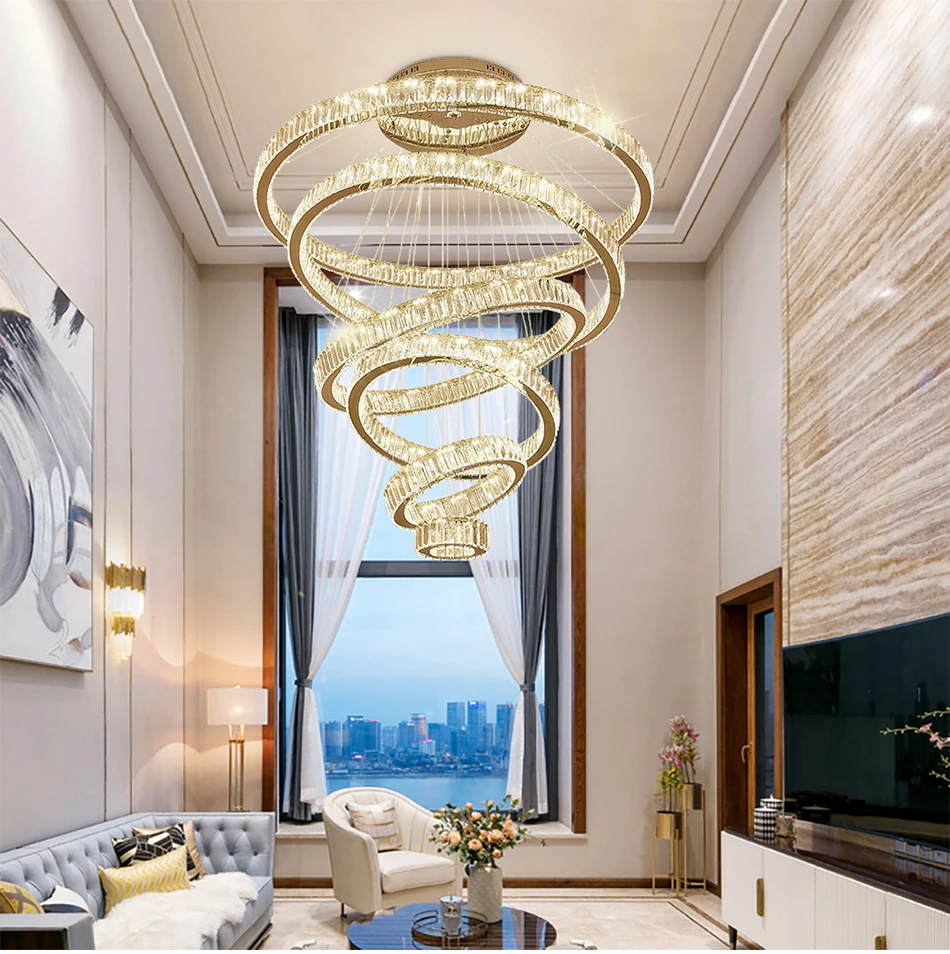 Креативный дизайн Хрустальная люстра современный роскошный светильник Grand и великолепный Потолочный подвесной светильник для гостиной lobbyregion