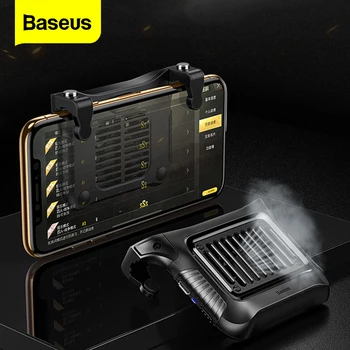

Baseus Gamepad Joystick Phone Cooler Shooter Trigger Fire Button For iPhone Xs Max Xiaomi Andriod Mobile Phone Game Controller