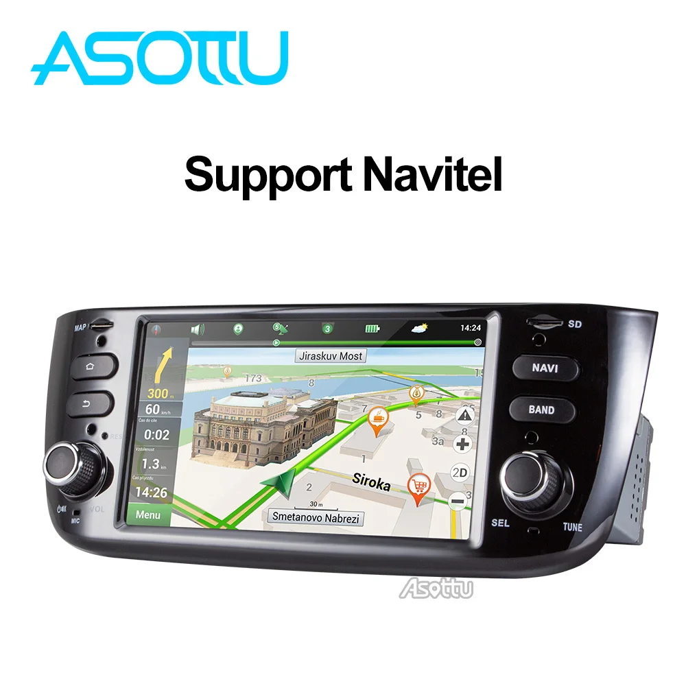 Flash Deal Asottu  android 9.0  car dvd for  Fiat/Linea/Punto 2012 2013 2014 2015  Car Multimedia Player 5