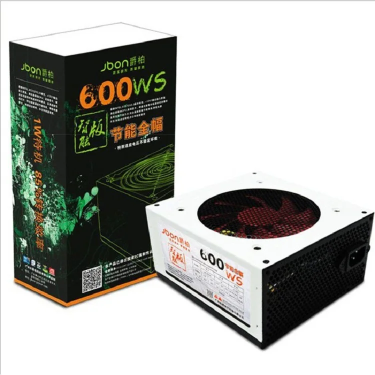 

Jue bo 600W Desktop PC Main Machine Power Supply Mute Lightning Protection Wide Support 8-Core I7 Alone Was High-Power 8P Mouth