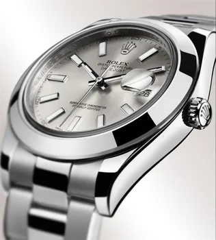 

2020 New Rolex- Oyster Perpetual Stainless Steel With Calendar Simple mechanical Watch women and Men's Casual Watches Gift 41