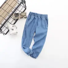 Детские противомоскитные штаны детская одежда в Корейском стиле; коллекция года; сезон лето; джинсы из Tencel INS; Лидер продаж; 27; для детей; поколение полных