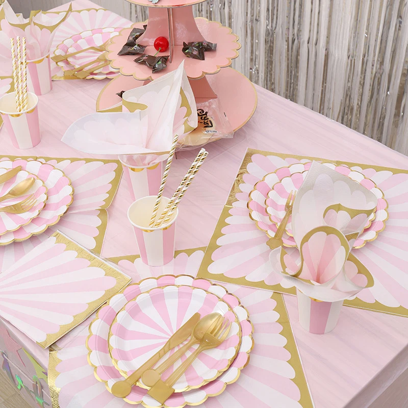 

Tissue Paper Tray and Napkin Party Supplies Paper Towel Party DIY Decoration Disposable Party Tableware Decorative Children