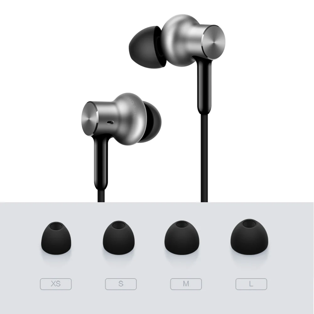Xiao mi QTEJ02JY Pro HD наушники Xiao mi 3,5 мм проводные наушники с двойной движущейся катушкой Спортивная гарнитура с шумоподавлением наушники ж/mi c