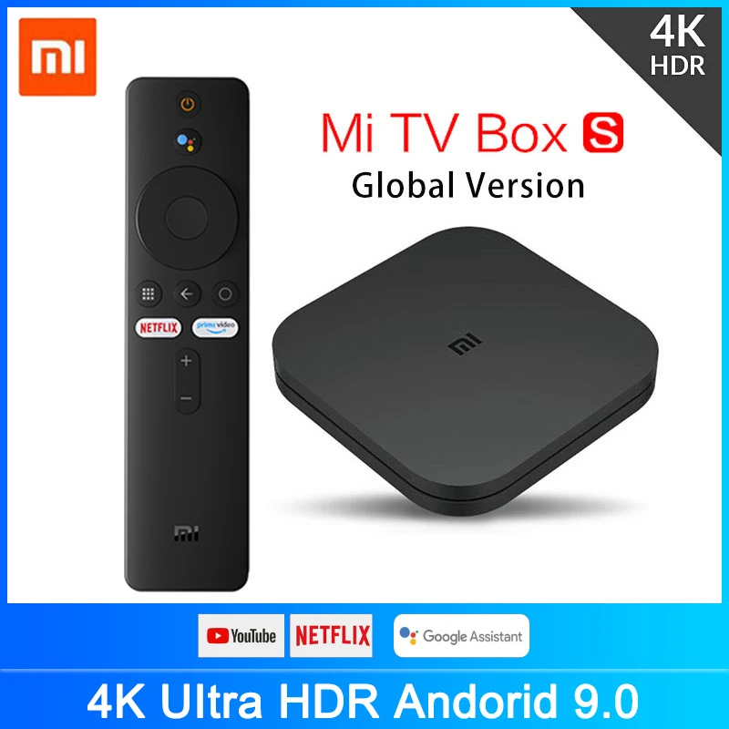 Оригинальная ТВ приставка Xiaomi Mi TV Box S 4K HDR Android 9 0 Ultra HD 2G 8G WIFI Google Cast Netflix IPTV