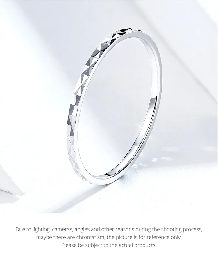 WOSTU Новое поступление Настоящее 925 пробы Серебряное минималистское кольцо Горячая Мода CZ кольца для женщин ювелирное изделие подарок FIR586