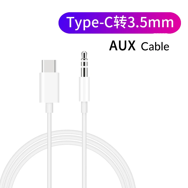Usb type C Мужской Aux аудио кабель на 3,5 мм разъем мужской динамик кабель 1 м для наушников гарнитура Aux шнур для Xiaomi huawei samsung