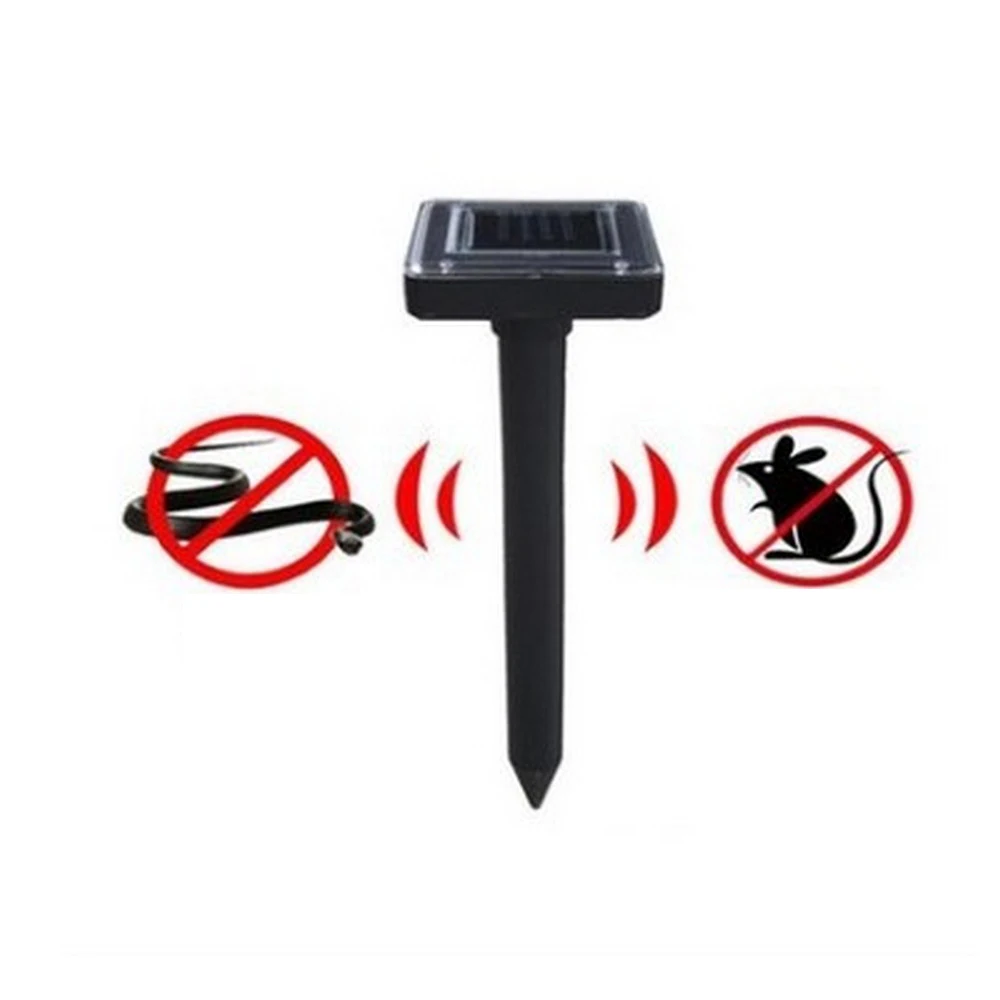 

1Pc Solar Powered Pest Reject Ultrasonic Sonic Mouse Mole Insect Pest Rodent Repellent LED Light Repeller Outdoor Lamp Garden