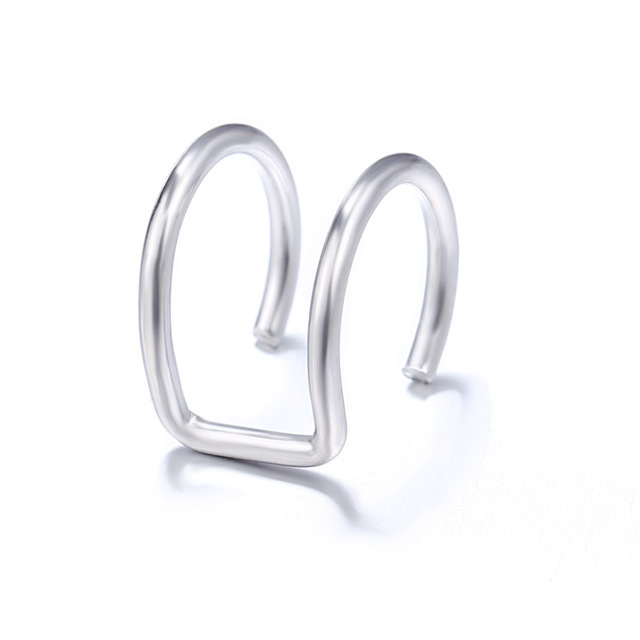 2021 Fashion Gold Color Ear Cuffs Leaf Clip Earrings for Women Climbers No Piercing Fake Cartilage Earring Accessories